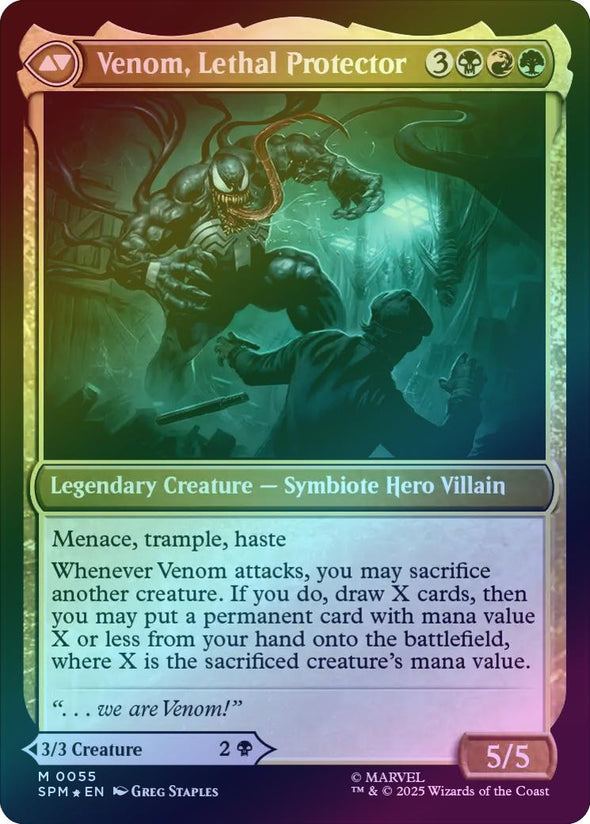 Eddie Brock // Venom, Lethal Protector - Prerelease Promo (Foil) (PSPM)