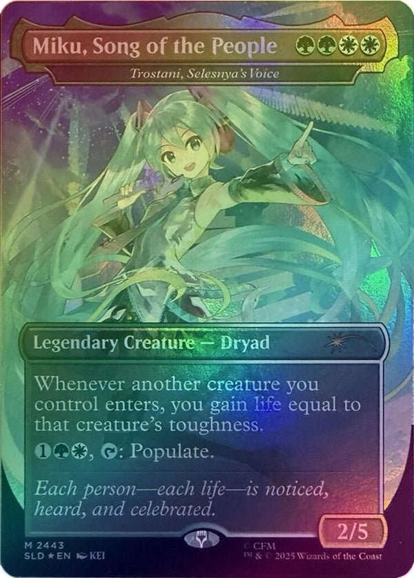 Trostani, Selesnya's Voice - Display Commander Borderless (Foil) (SLD)