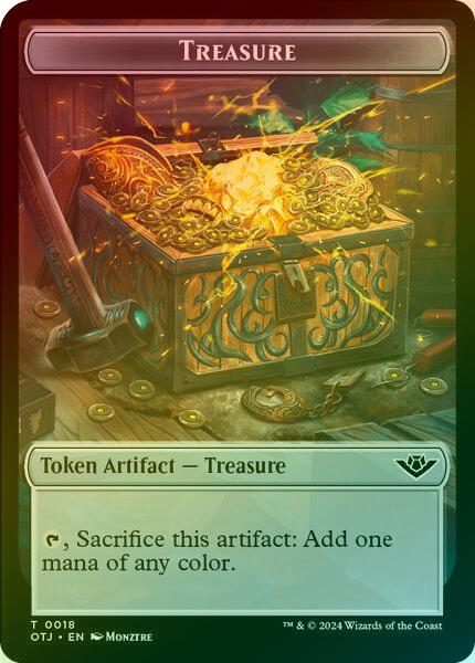Treasure // Scorpion Dragon Token (Foil) (TOTJ)