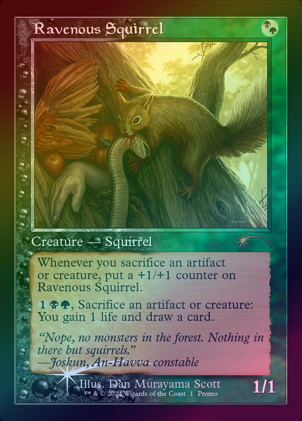 Ravenous Squirrel - Retro Frame (Foil) (PW24)