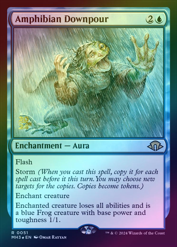 Amphibian Downpour - Prerelease Promo (Foil) (PMH3)