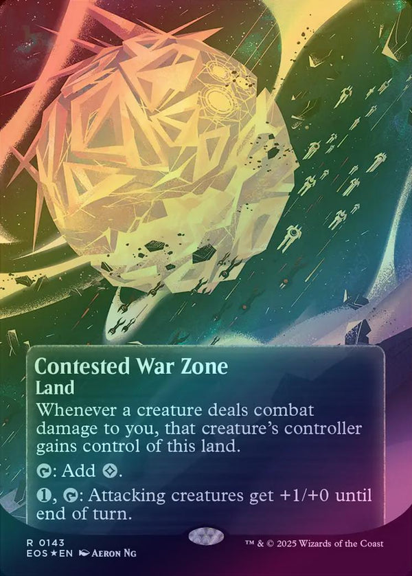 Contested War Zone - Borderless Poster (Galaxy Foil) (EOS)