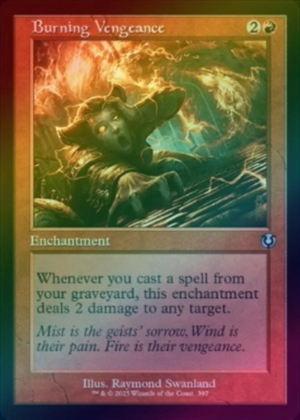 Burning Vengeance - Retro Frame (Foil) (INR)