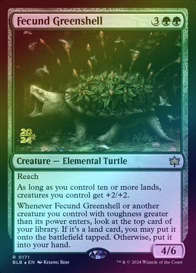 Fecund Greenshell - Prerelease Promo (Foil) (PBLB)