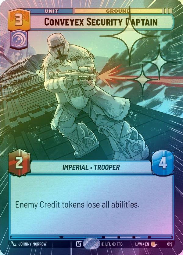Conveyex Security Captain (Hyperspace Foil) - 619 - Rare (Foil)