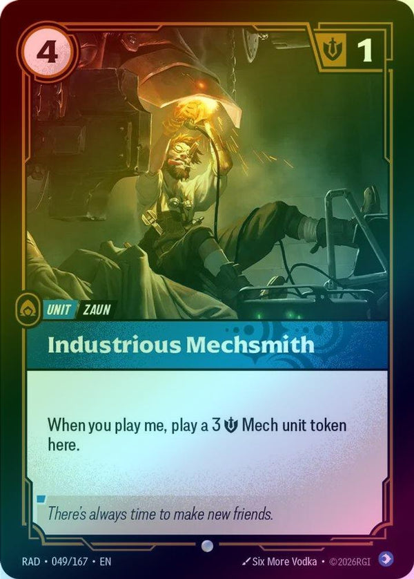 Industrious Mechsmith - 049/167 - Common (Foil)