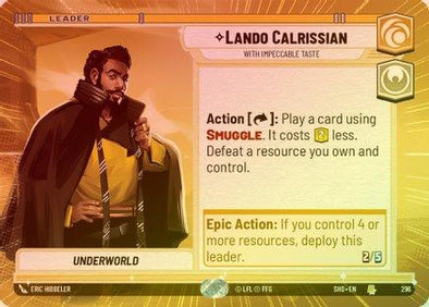 Lando Calrissian - With Impeccable Taste (Hyperspace) - 296 - Rare (Foil)