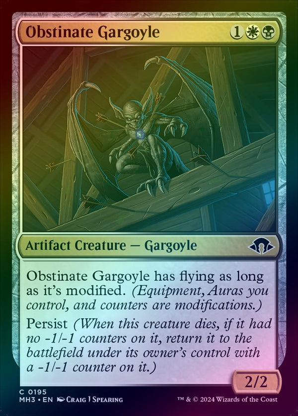 Obstinate Gargoyle (Foil) (MH3)
