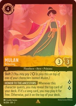 Mulan (Reflecting) - 16/204 - Rare (Foil)