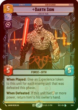 Darth Sion - Lord of Pain (Foil) - 545 - Legendary (Foil)