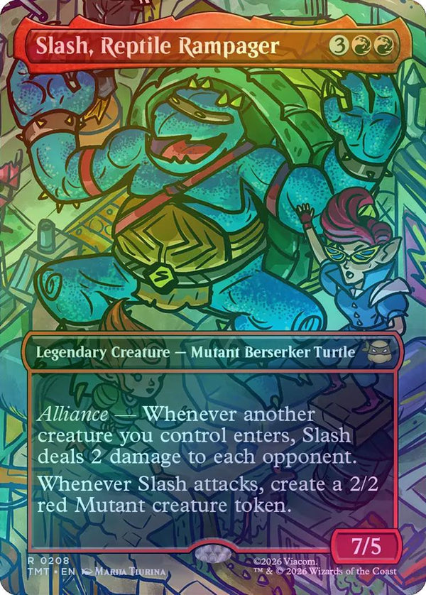 Slash, Reptile Rampager - Borderless Scene (Foil) (TMT)