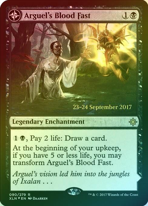 Arguel's Blood Fast // Temple of Aclazotz - Prerelease Promo (Foil) (PXLN)