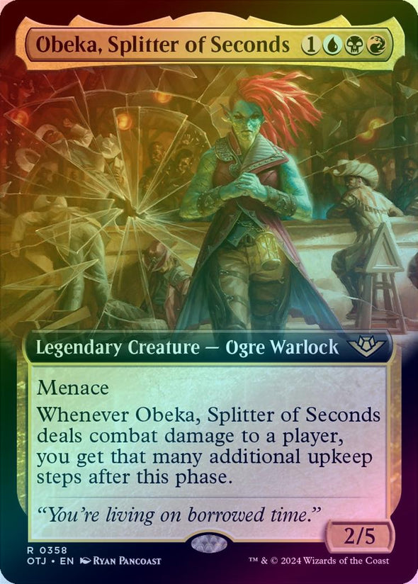 Obeka, Splitter of Seconds - Extended Art (Foil) (OTJ)