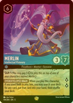 Merlin (Intellectual Visionary) - 159/204 - Legendary (Foil)