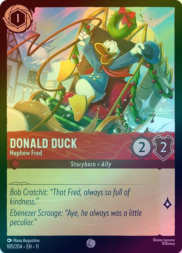 Donald Duck (Nephew Fred) - 105/204 - Common (Foil)