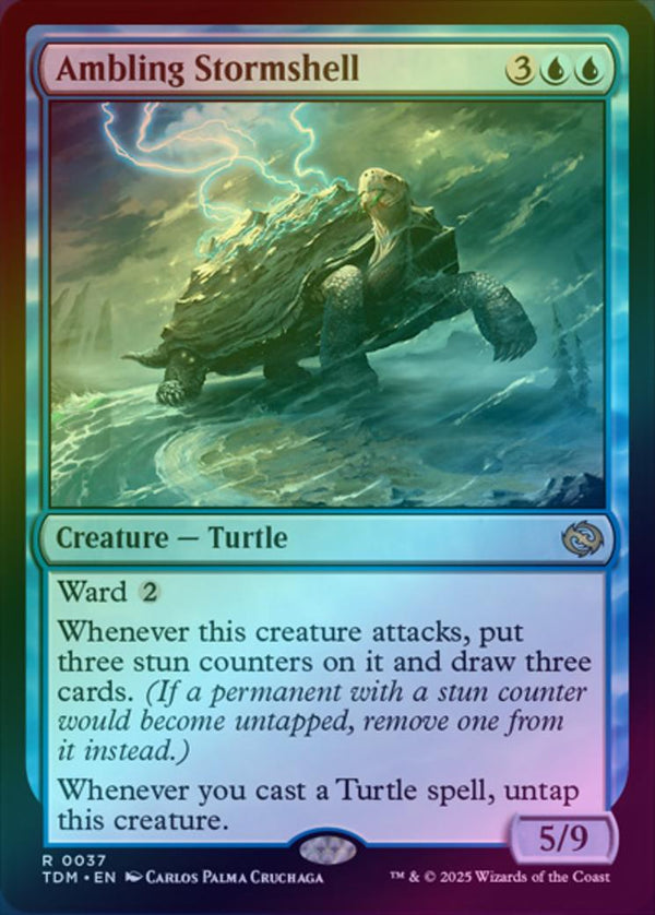 Ambling Stormshell (Foil) (TDM)