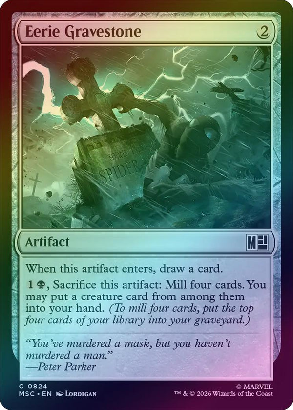 Eerie Gravestone (Foil) (MSC)