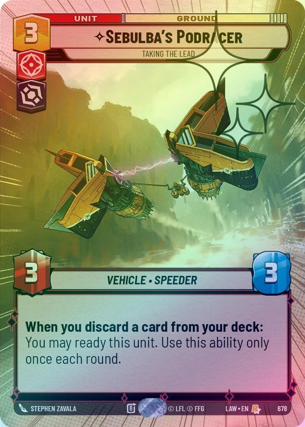 Sebulba's Podracer - Taking the Lead (Hyperspace Foil) - 678 - Rare (Foil)