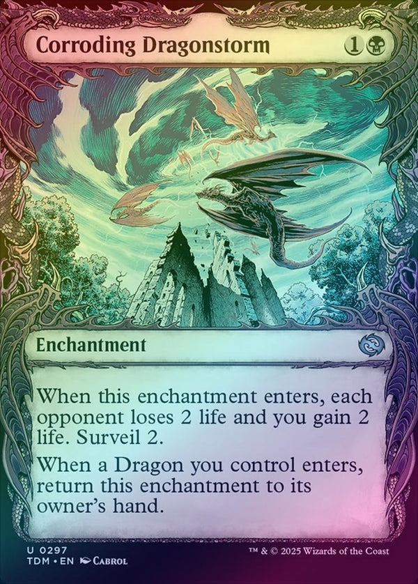 Corroding Dragonstorm - Draconic Showcase (Foil) (TDM)