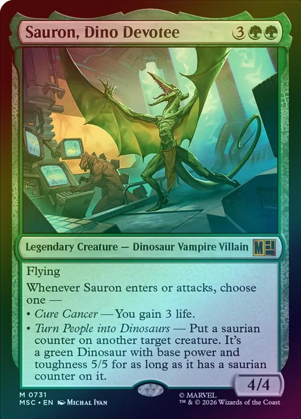 Sauron, Dino Devotee (Foil) (MSC)