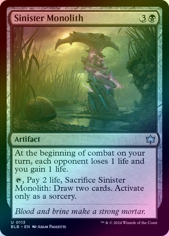 Sinister Monolith (Foil) (BLB)