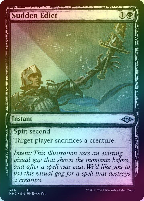 Sudden Edict - Sketch Showcase (Foil) (MH2)