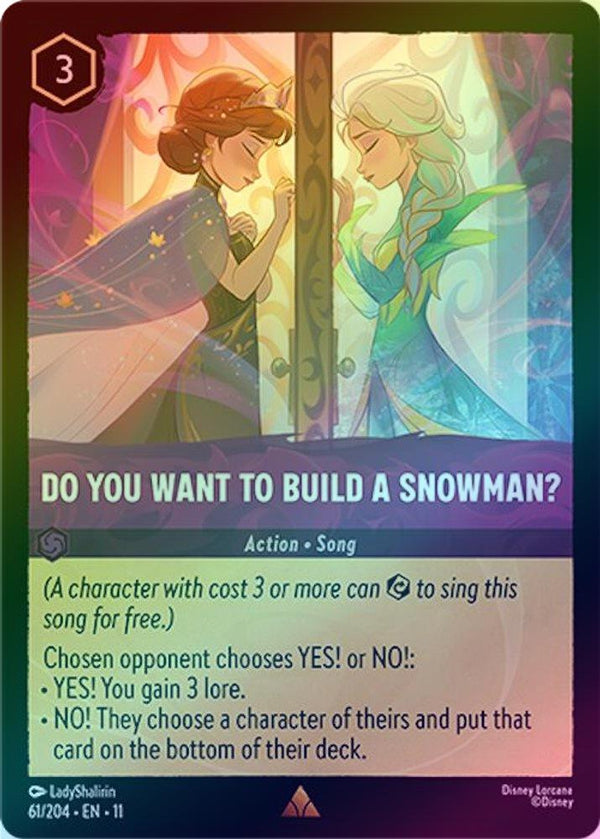 Do You Want To Build A Snowman? - 61/204 - Rare (Foil)