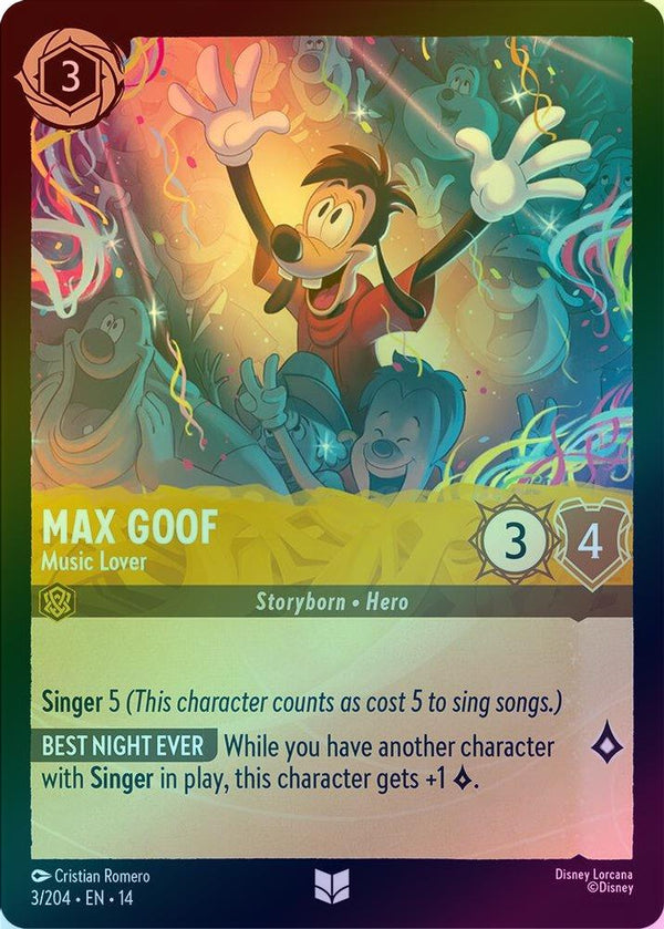 Max Goof (Music Lover) - 3/204 - Uncommon (Foil)