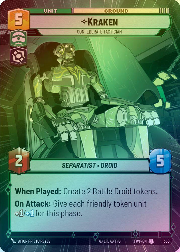Kraken - Confederate Tactician (Hyperspace) - 356 - Uncommon (Foil)