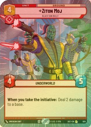 Ziton Moj - Black Sun Bully (Hyperspace Foil) - 924 - Rare (Foil)