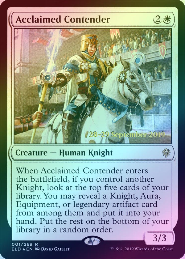 Acclaimed Contender - Prerelease Promo (Foil) (PELD)