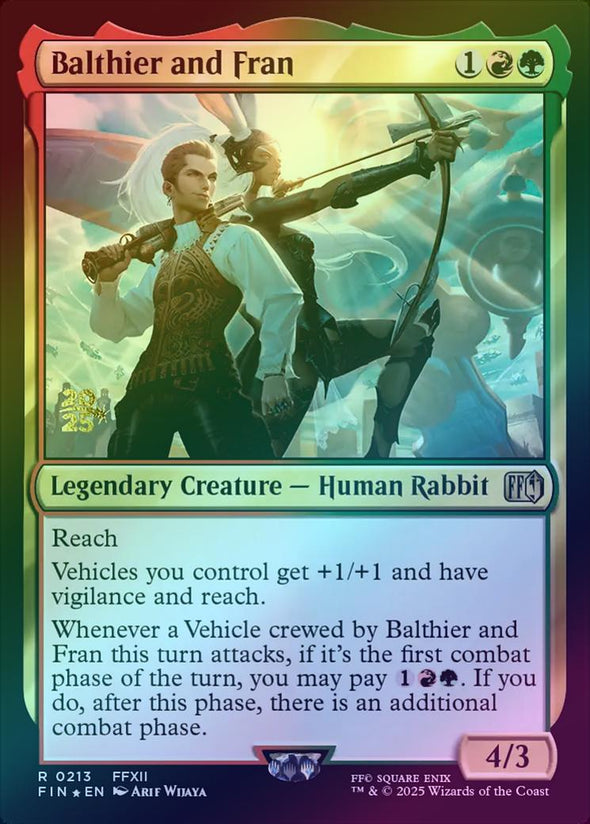 Balthier and Fran - Prerelease Promo (Foil) (PFIN)