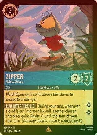 Zipper (Astute Decoy) - 141/204 - Rare (Foil)