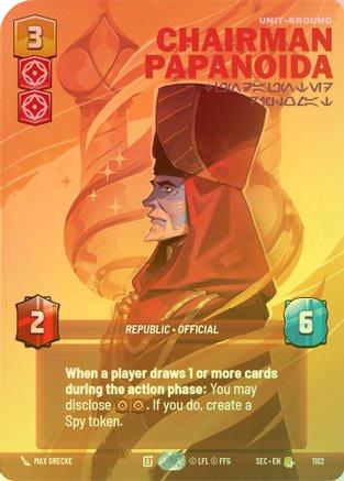 Chairman Papanoida - Undaunted Diplomat (Prestige Foil) - 1102 - Rare (Foil)