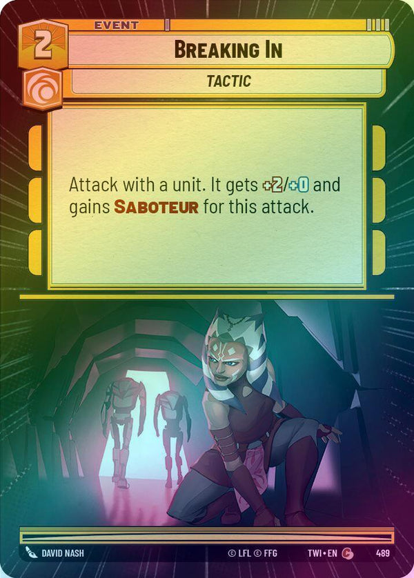Breaking In (Hyperspace) - 489 - Common (Foil)