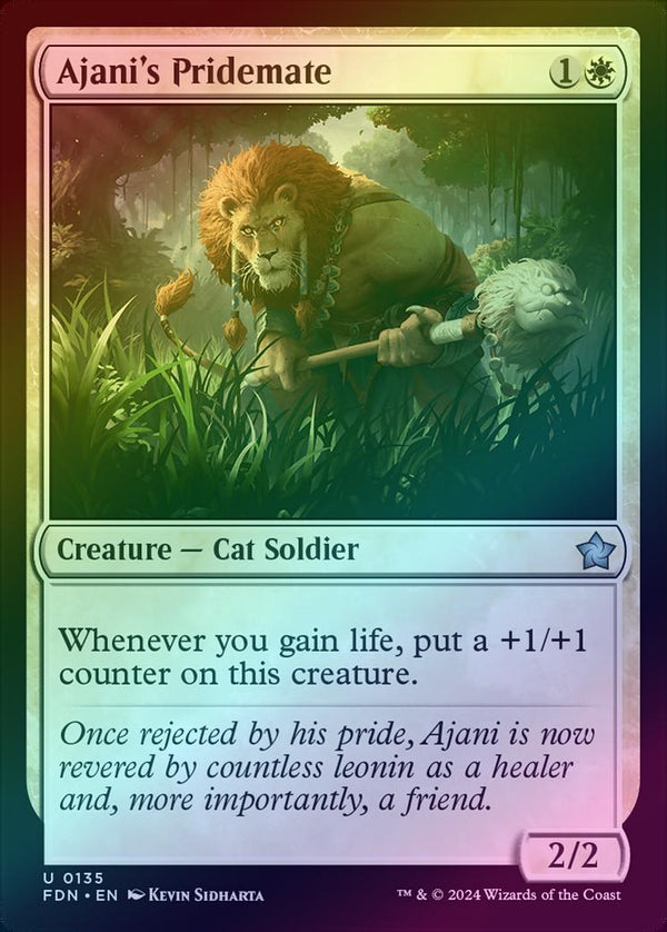 Ajani's Pridemate (Foil) (FDN)
