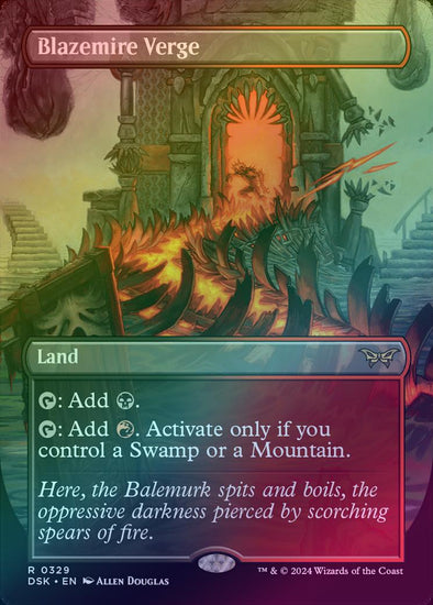 Blazemire Verge - Borderless (Foil) (DSK)