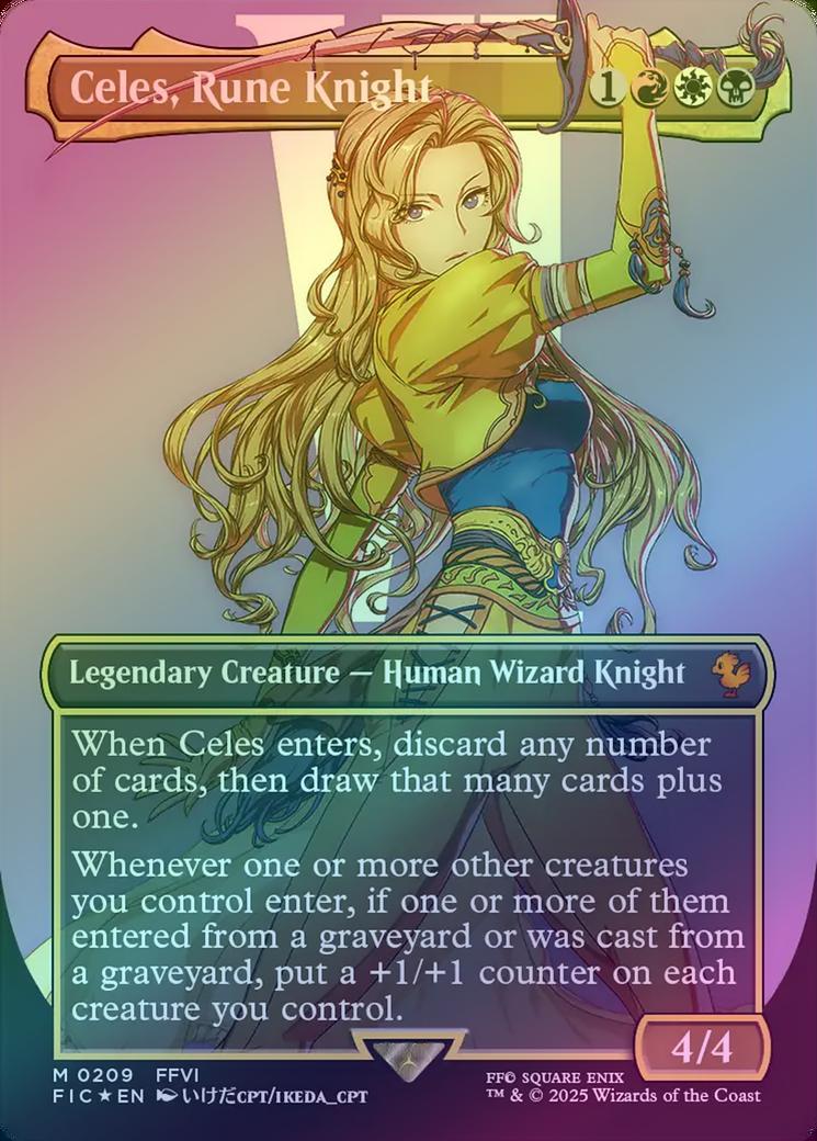 401 Games Canada - Celes, Rune Knight - Borderless (Surge Foil) (FIC) 401 Games Canada - Celes, Rune Knight - Borderless (Surge Foil) (FIC)