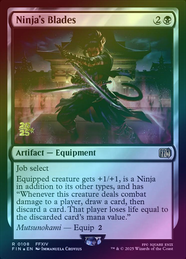 Ninja's Blades - Prerelease Promo (Foil) (PFIN)
