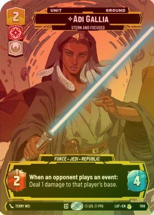 Adi Gallia - Stern and Focused (Prestige Foil) - 1106 - Rare