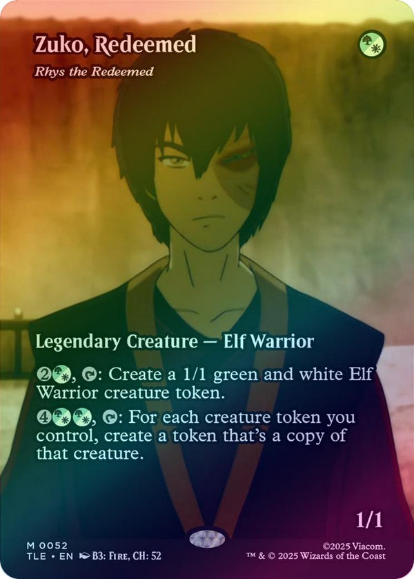 Zuko Redeemed // Rhys the Redeemed - Borderless Source Material (Foil) (TLE)