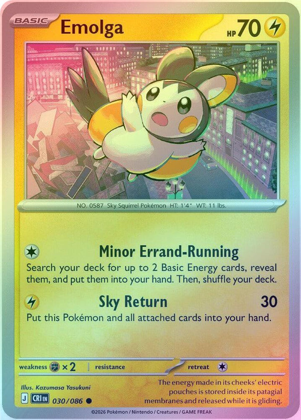 Emolga - 030/086 - Common - Reverse Holo