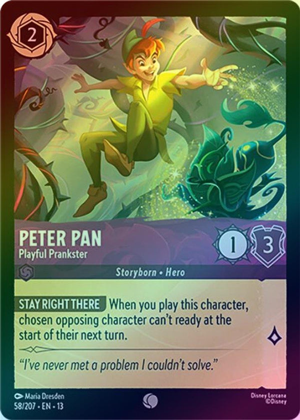 Peter Pan (Playful Prankster) - 58/207 - Common (Foil)