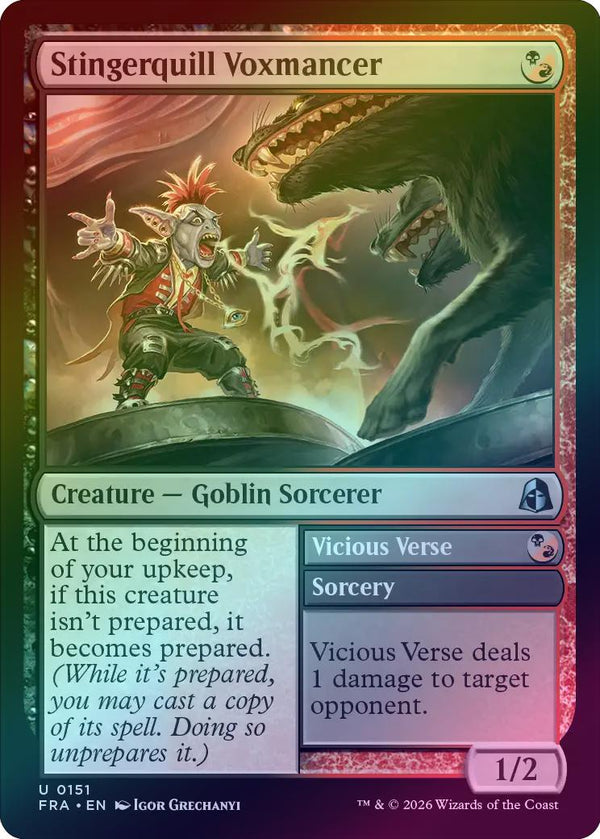 Stingerquill Voxmancer // Vicious Verse (Foil) (FRA)