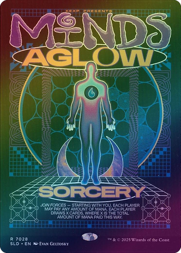 Minds Aglow - SLD X KEXP Bonus Card (Rainbow Foil) (SLD)