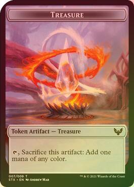 Fractal (003) // Treasure (007) Token (Foil) (TSTX)