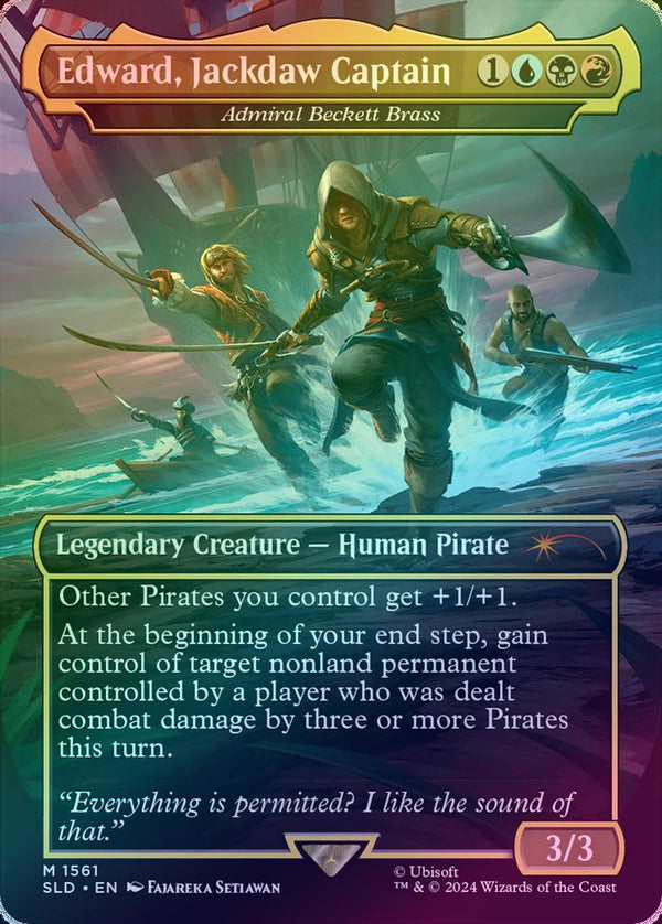Edward, Jackdaw Captain // Admiral Beckett Brass - Assassin's Creed: Lethal Legends (Rainbow Foil) (SLD)