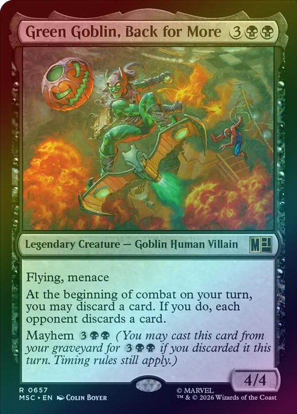 Green Goblin, Back for More (Foil) (MSC)