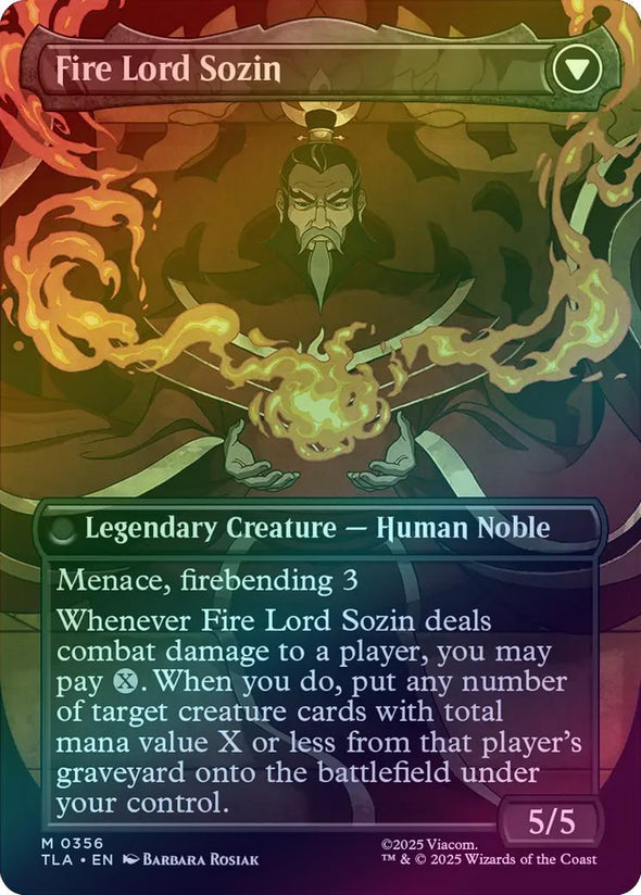 The Rise of Sozin // Fire Lord Sozin - Borderless Saga (Foil) (TLA)