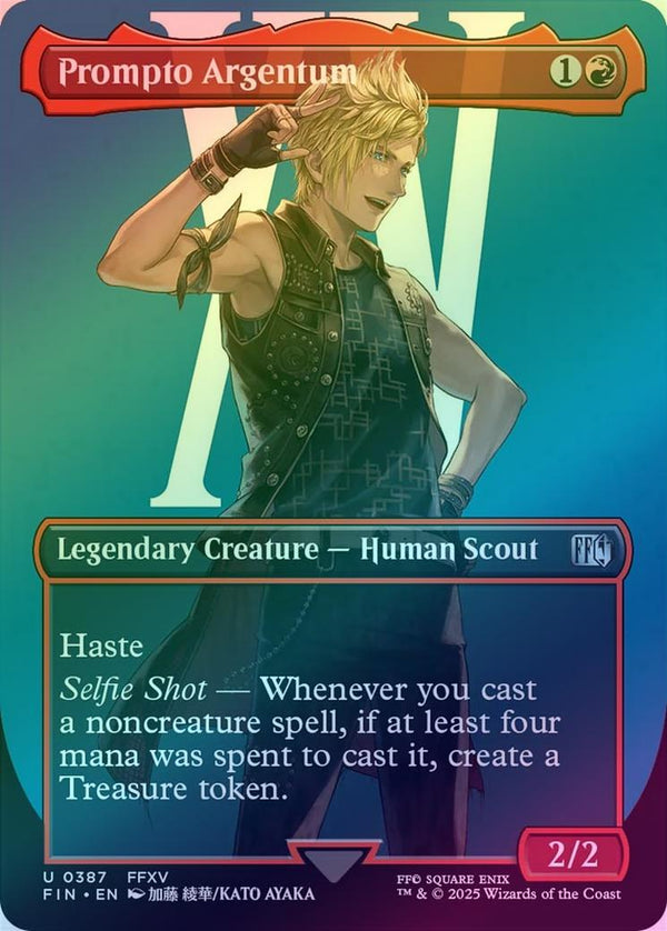 Prompto Argentum - Borderless (Foil) (FIN)